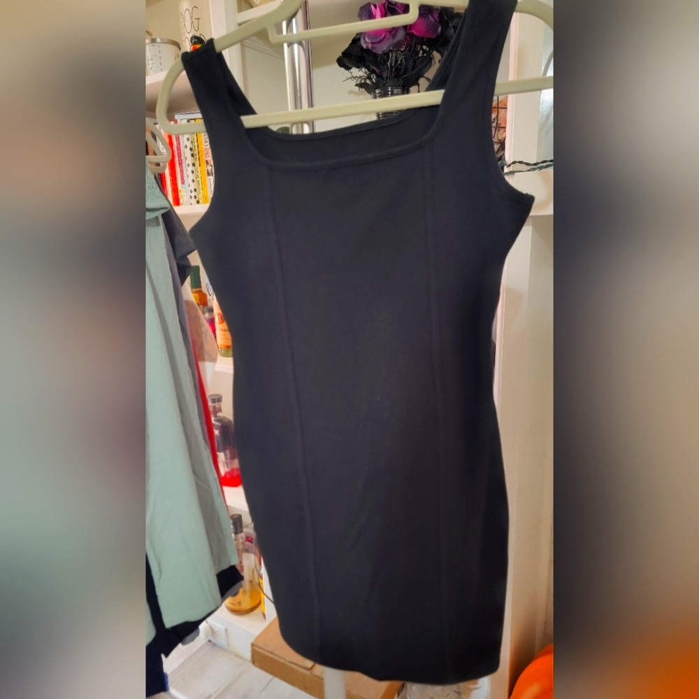 Black mini dress